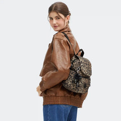 City Zip Mini Printed Backpack