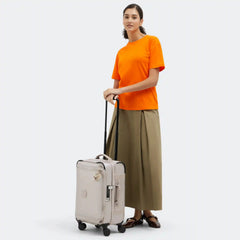 Spontaneous Small Metallic Rolling Luggage
