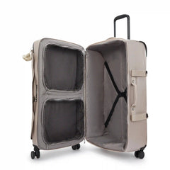 Spontaneous Large Metallic Rolling Luggage