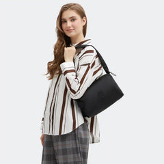 Eleni Medium Smooth Satin Shoulder Bag