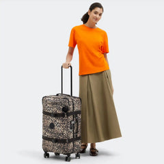 Spontaneous Medium Printed Rolling Luggage